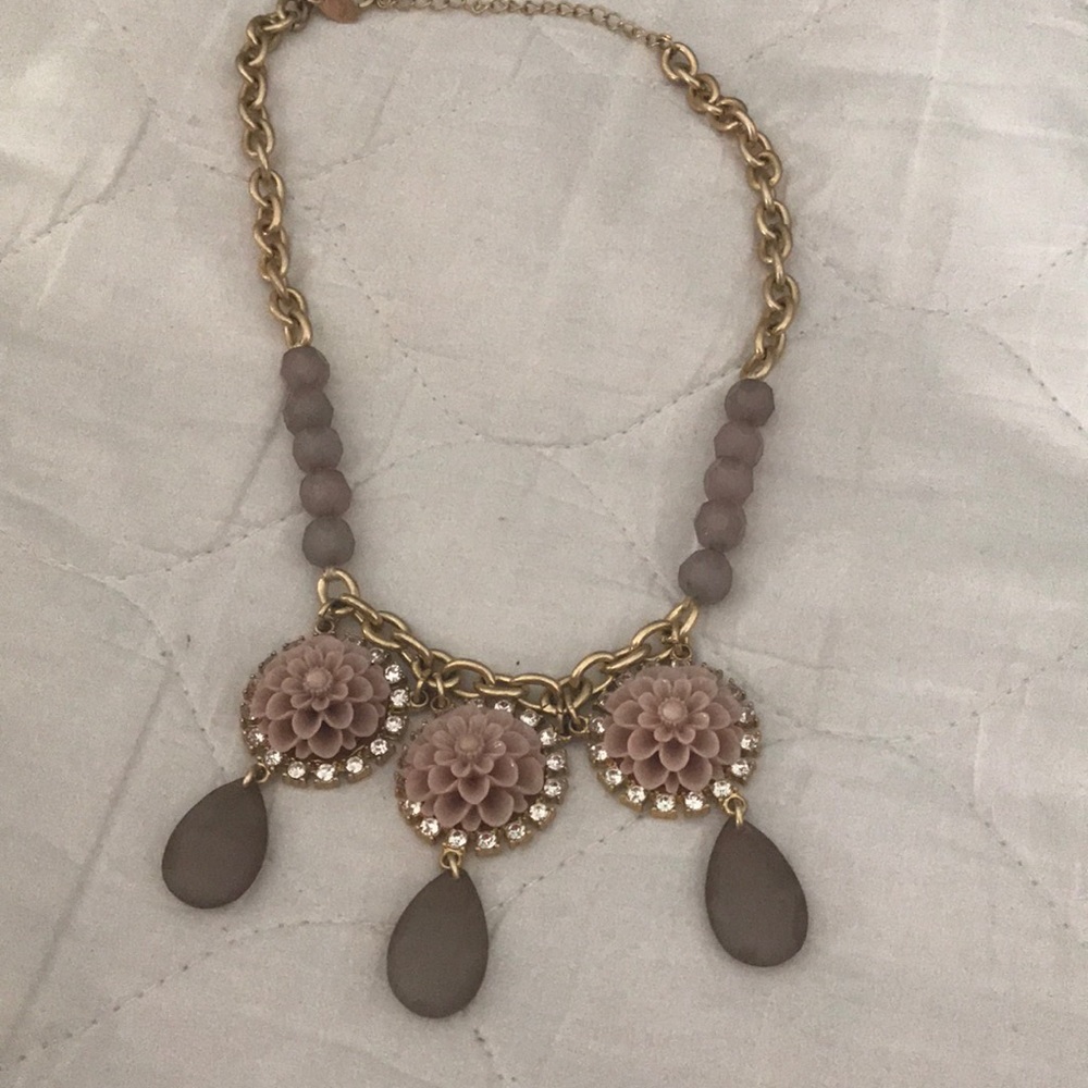Beautiful Lia Sophia purple stone necklace